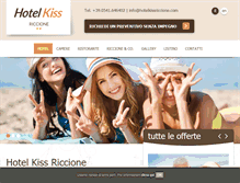 Tablet Screenshot of hotelkissriccione.com